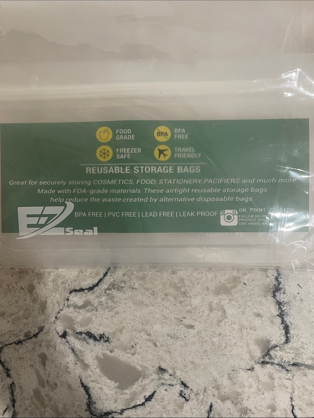 Reusable Storage Bags - Clear - Picture 3 of 3